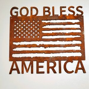 God bless America sign